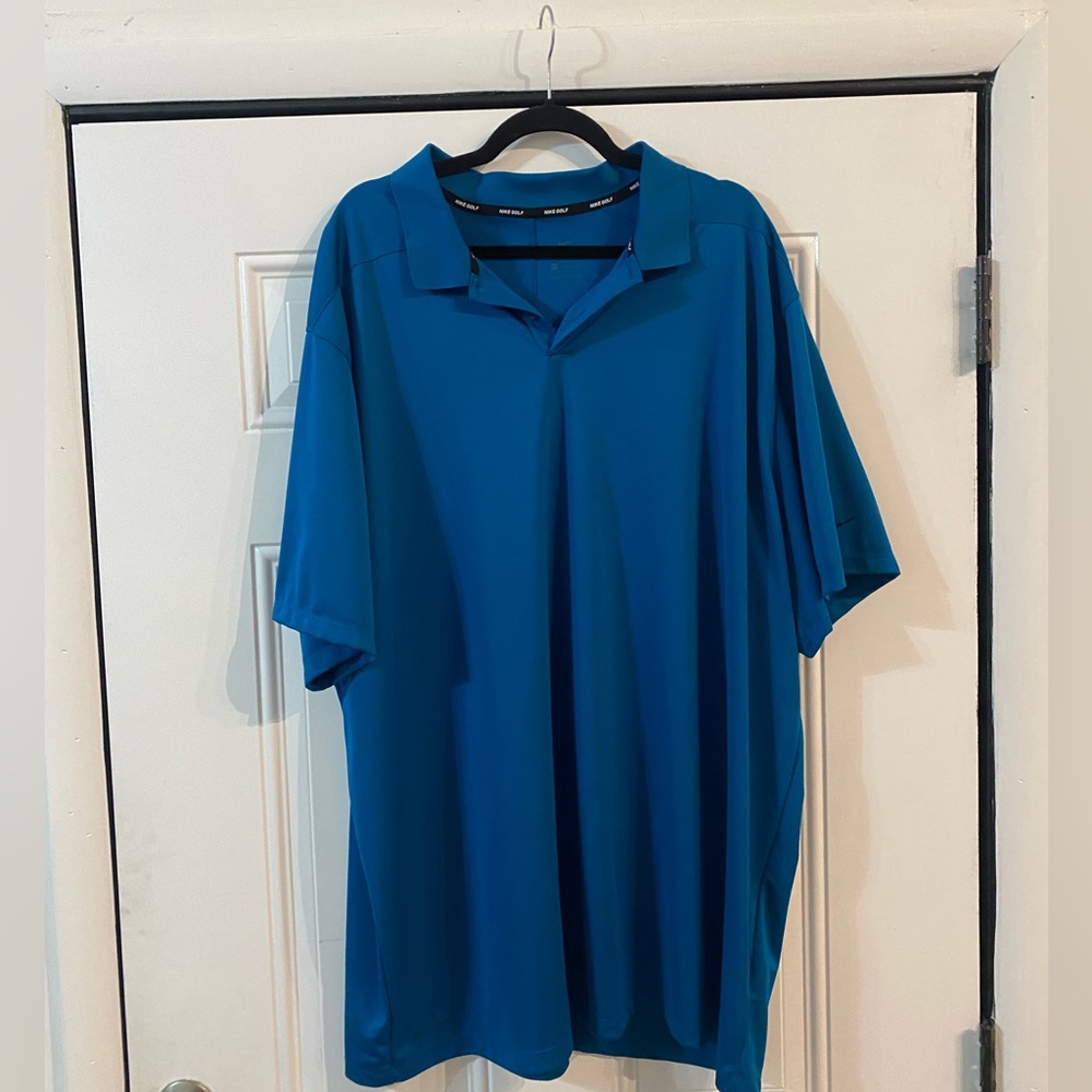 Nike golf 4xl drifit polo turquoise blue great condition